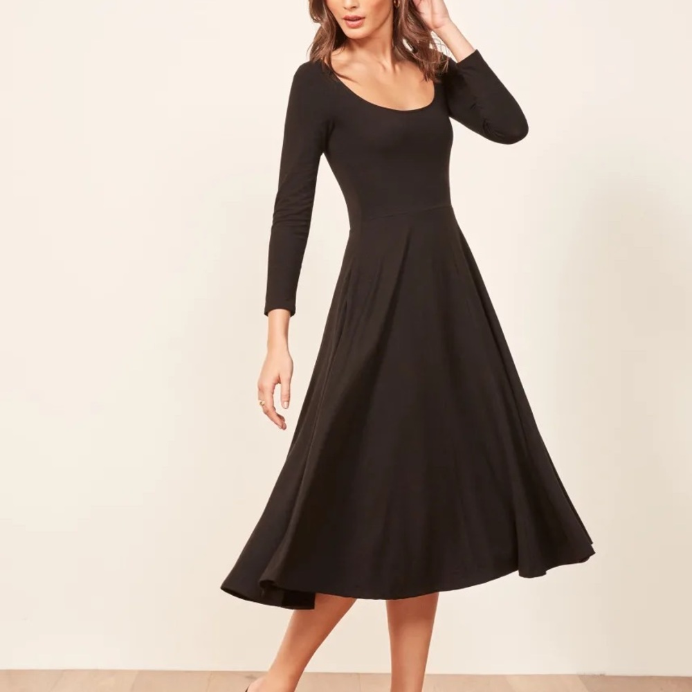 Reformation Lou dress (black)